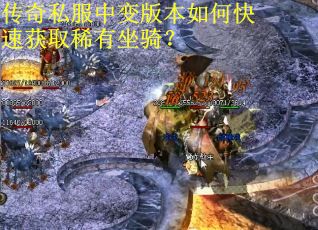 传奇私服中变版本如何快速获取稀有坐骑？