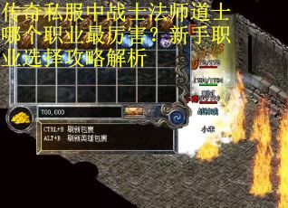 传奇私服中战士法师道士哪个职业最厉害？新手职业选择攻略解析