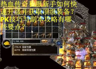 热血传奇私服新手如何快速升级并获取顶级装备?PK技巧与副本攻略有哪些要点? 热血传奇私服新手如何快速升级并获取顶级装备?PK技巧与副本攻略有哪些要点?