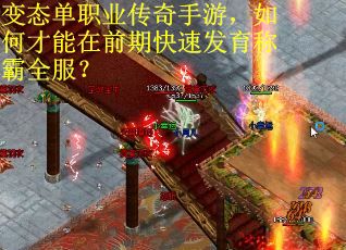 变态单职业传奇手游，如何才能在前期快速发育称霸全服？