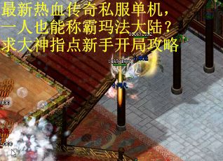 最新热血传奇私服单机，一人也能称霸玛法大陆？求大神指点新手开局攻略