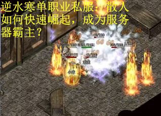 逆水寒单职业私服：散人如何快速崛起，成为服务器霸主？