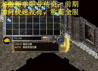 龙傲新单职业传奇：前期如何快速发育，称霸全服？