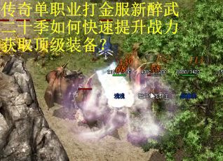 传奇单职业打金服新醉武二十季如何快速提升战力获取顶级装备？