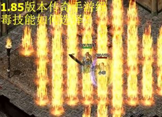 1.85版本传奇手游绿毒技能如何选择？