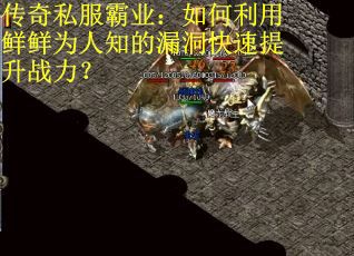 传奇私服霸业：如何利用鲜鲜为人知的漏洞快速提升战力？