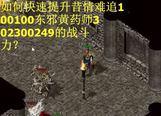 如何快速提升昔情难追100100东邪黄药师302300249的战斗力？