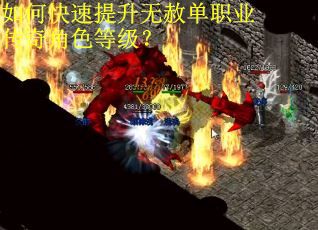 如何快速提升无赦单职业传奇角色等级？