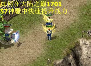 如何在大陆之巅170157神雕中快速提升战力？