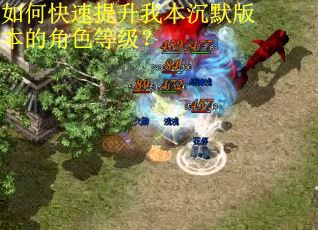 如何快速提升我本沉默版本的角色等级？